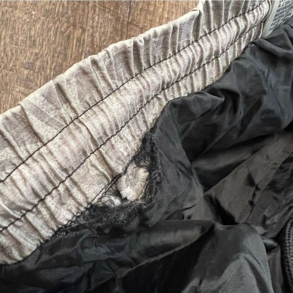 Van Grack Pants Mens Small Gray Geometric Windbreaker Nylon Vintage 90s Hip Hop - Picture 6 of 10